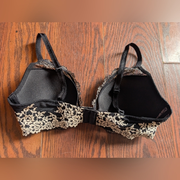 Wacoal Elegant Black Cream Lace Bra 34C Lingerie Sexy - Picture 5 of 5